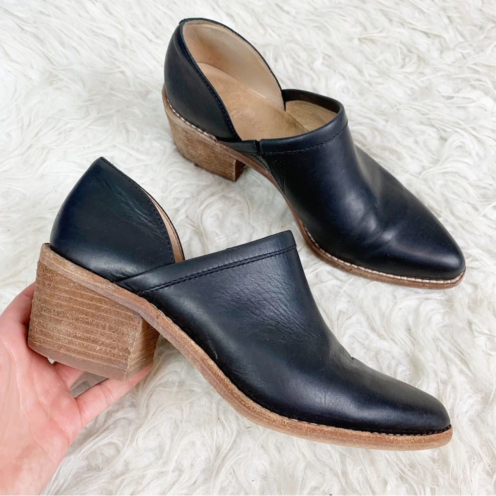 MADEWELL The Brady Lowcut Black Leather Cut Out Ankle Booties US 6.5